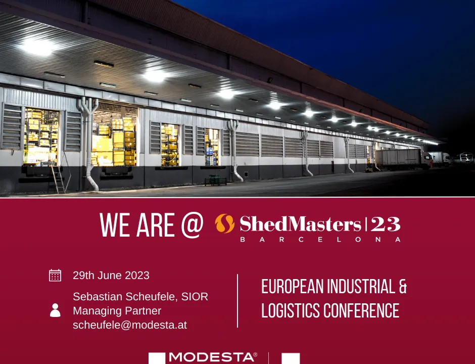 Modesta Real Estate bei der ShedMasters Konferenz in Barcelona